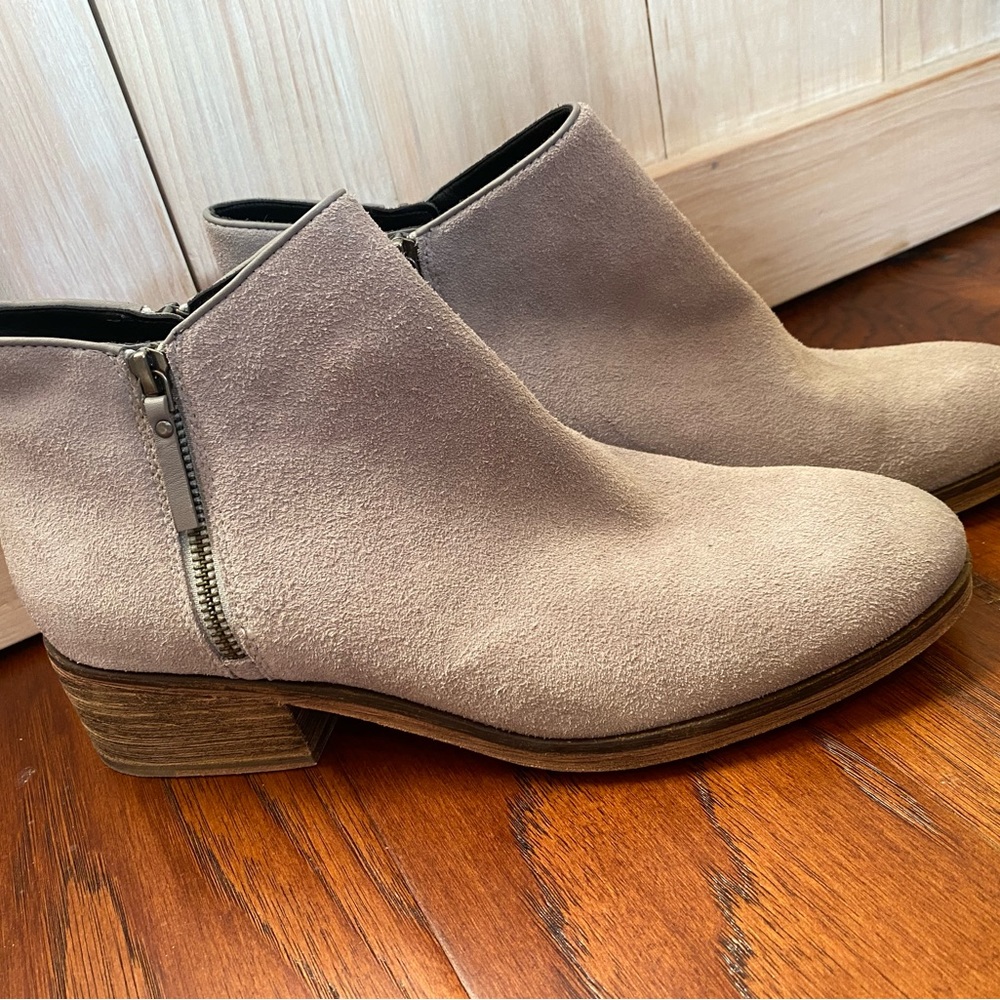 Cole Haan Suede Zipper Booties Size 11B